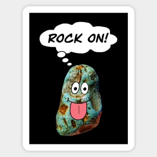 ROCK ON Funny Rockhound Geology Rockhounding Sticker